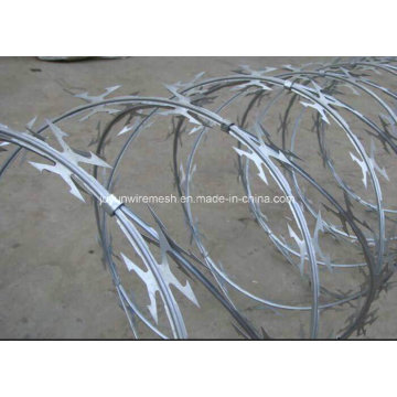 Electric Galvanized/Hot-Dipped Galvanized Razor Barbed Wire